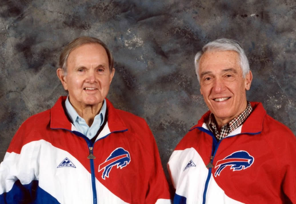 Ralph Wilson Jr e Marv Levy. Foto: buffalobills.com.