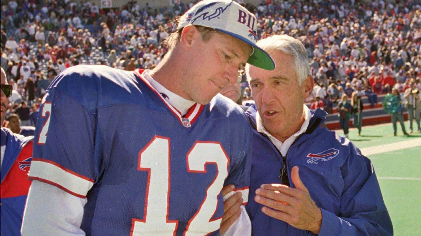 Jim Kelly e Marv Levy. Foto: espn.com.